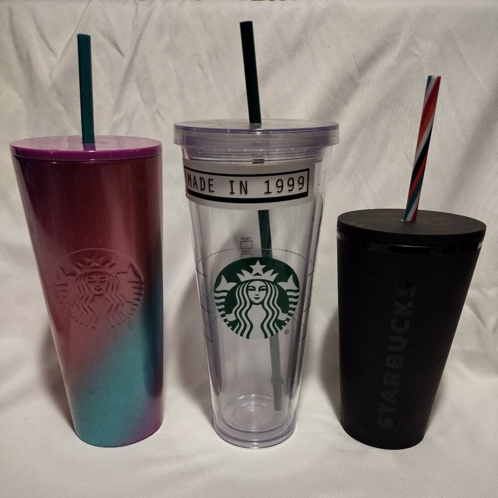 3 Starbucks Drink Cups
